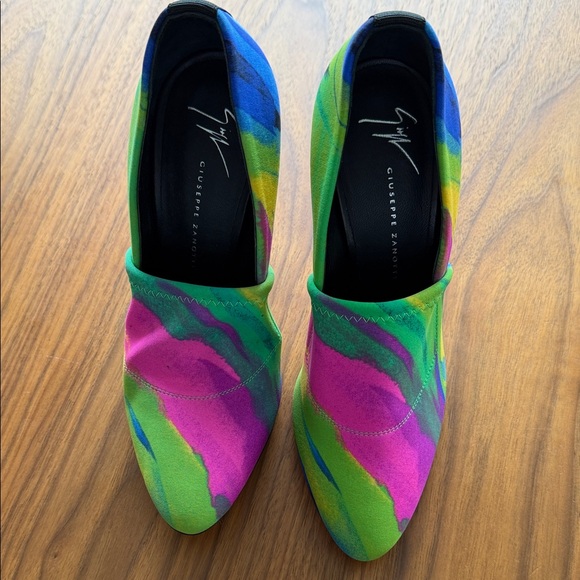Giuseppe Zanotti Colorful Abstract Heels - Picture 1 of 4